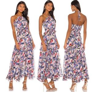 🚨Misa Los Angeles X Revolve NEW Womens Size Large Dallin Dress Tie Dye Floral